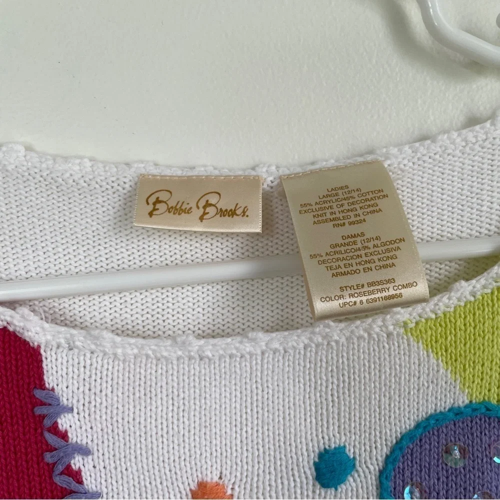 Bobbie Brooks vintage floral sweater
